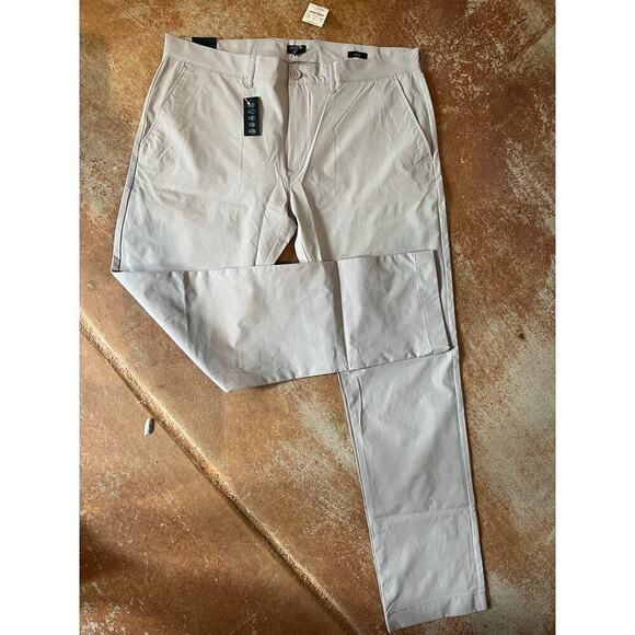 Men's J Crew Tech Pant, Style AA712, 40x32, Slim, NWT, Gray, Office, Flat Front - Picture 1 of 9